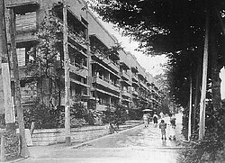 Since-demolished Dōjunkai Apartments on Omotesando