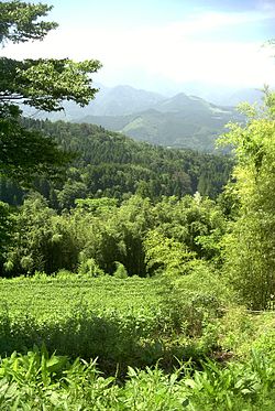 View from the top of a hill in Magome-juku, Nakatsugawa, Gifu Prefecture