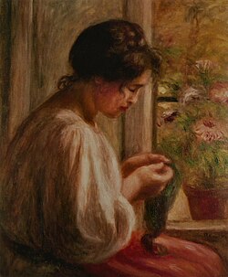 Renoir's Seamstress at the Window