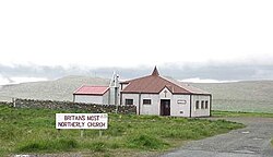 Haroldswick Methodist Church, the most northerly church building in the UK[1]