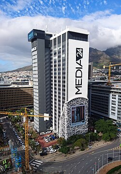 The Naspers Centre is the headquarters of Naspers, South Africa's largest mass media company, and the third-largest listed company by annual revenue headquartered in Cape Town