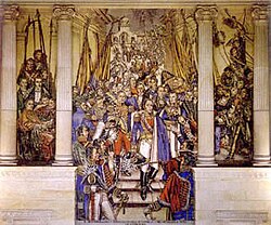 Mural by Santiago Martinez Delgado at the Colombian Congress