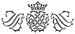 Initials of Bach's name inscribed in a seal Bach used