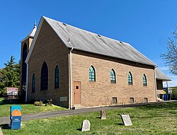 Calloway Church and cemetery. The present church building was constructed in 1904 aand renovated several times between 1940 and 1979