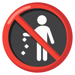 Unicode's "No littering sign" emoji.