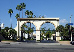 Paramount Pictures' studio lot in Hollywood (Melrose Gate entrance)
