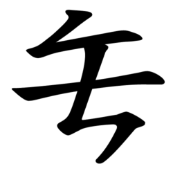 Yakja (약자, 略字) simplification of 無