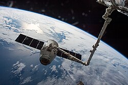 CRS-8 Dragon at ISS, 2016