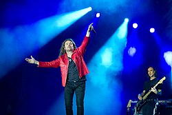Maná in concert in Rock in Rio in Madrid in 2012.