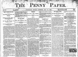 The Penny Paper on May 16, 1881.