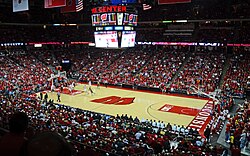 Men's basketball game at the Kohl Center