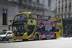 Tour bus in Buenos Aires