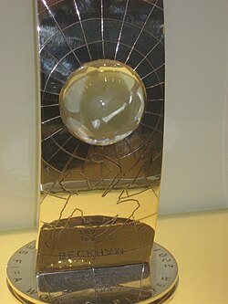 Beckham's 2001 FIFA World Player of the Year runner-up trophy