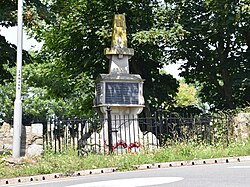 Wyke Regis War Memorial, seen facing Wyke Road.