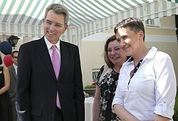 Savchenko at the residence of Geoffrey R. Pyatt, the U.S. Ambassador to Ukraine, 1 July 2016