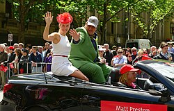 Preston at the 2013 Melbourne Cup Parade