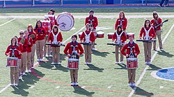 The band in 2019 on Franklin Field in Philadelphia