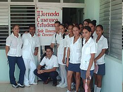 Medical students at the University of Santiago de Cuba, 2012