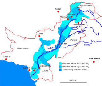 Affected areas as of 26 August 2010