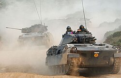 Dardo IFVs on an exercise in Capo Teulada