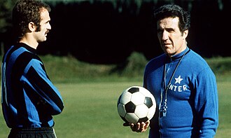 Helenio Herrera, the most successful coach in club's history, guided Inter for a record 9 seasons
