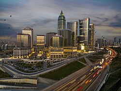 Istanbul Financial Center in the Finanskent quarter near Ataşehir is the main financial district on the Asian side of the city. Levent, Maslak and Şişli are the main financial districts on the European side of Istanbul.