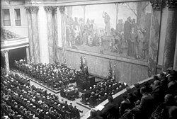 Colonial Memorial Day on 24 April 1924 at the Humboldt University of Berlin, celebrating the 40th anniversary of the declaration of the Southwest African protectorate