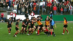 Germany playing Belgium in a World Cup qualifier, April 2006