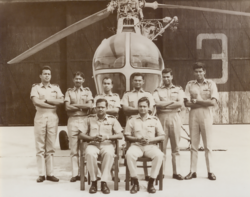 Pilots of the No. 4 Helicopter Flight RCyAF at RCyAF Katunayake in 1969.