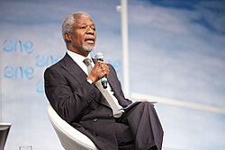 Kofi Annan, Ghanaian diplomat and United Nations Secretary-General 1997–2006