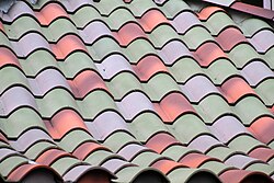 Pantiles in a "Spanish" pattern