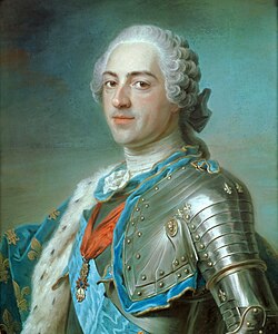 Louis XV, portrait by Maurice-Quentin de La Tour (1748)