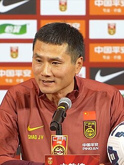 Shao Jiayi, the head coach of the China national football team since 5 November 2025