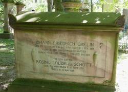 Tomb in the Albani cemetery in Göttingen