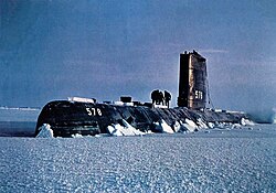 USS Skate at drift station Alpha, 1958
