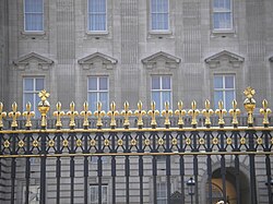 Fleurs-de-lis on railings at Buckingham Palace