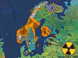 Chernobyl fallout in Scandinavia