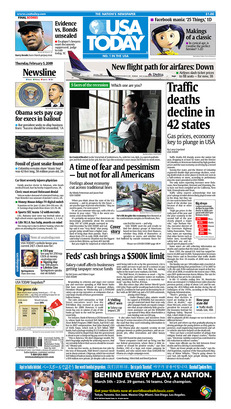 Cover page used for February 5, 2009