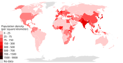 Population density by country