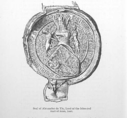 Seal of Alexander, Earl of Ross and Lord of the Isles.