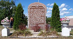 First Historical marker, installed at Peshtigo Fire Cemetery in 1951