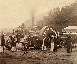 Test of locomotive of Mauá Railroad, 1856. The internal stability occasioned by the victory made possible the material development of the Brazilian Empire