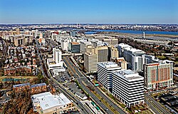 Crystal City looking north, January 2020
