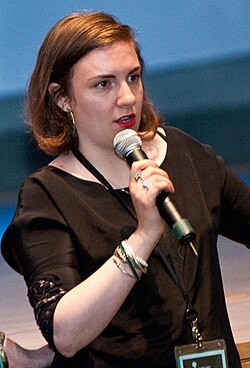 Dunham speaking at the Maryland Film Festival in 2010