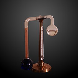 Psychrometer probably made in Switzerland circa 1850 by Kappeller (MHS Geneva)