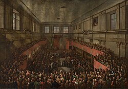 In 1791, the "Great Sejm" or Four-Year Sejm of 1788–1792 and Senate adopted the May 3rd Constitution at the Royal Castle in Warsaw
