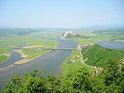 The mouth of Partizanskaya River near Nakhodka. View from Sopka Sestra [ru].