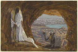 Jesus Tempted in the Wilderness (Jésus tenté dans le désert), James Tissot, Brooklyn Museum