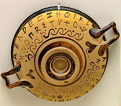 Early Greek alphabet, c. 8th century BC