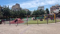 A modern-day playground in Argos, Peloponnese, Greece